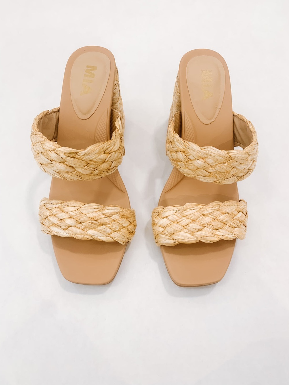 MIA WOMENS TESSIE SANDAL-NATURAL size 6